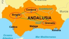 Cartina-L'Andalusia araba
